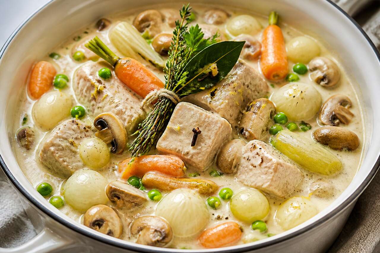 Recette de blanquette de veau aux légumes primeurs