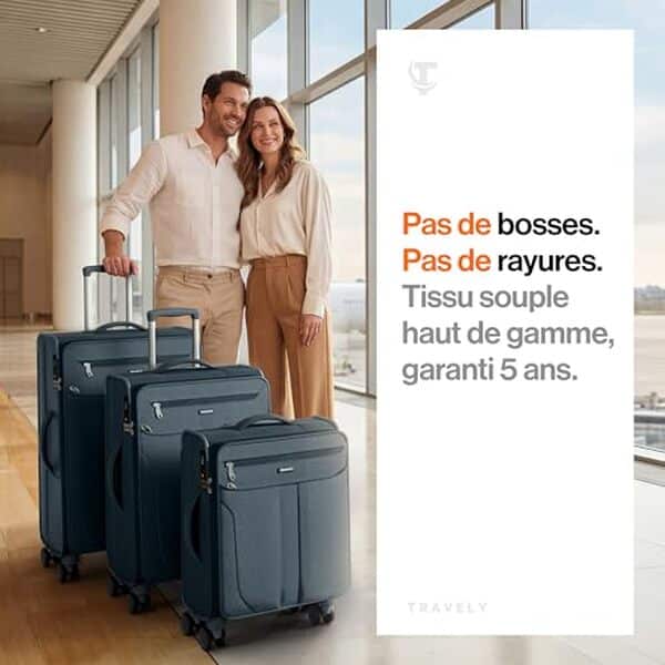 Découvrez notre test complet du set de valises Travely : design léger, praticité optimale et rapport qualité-prix. Avis détaillé pour bien choisir votre bagage.