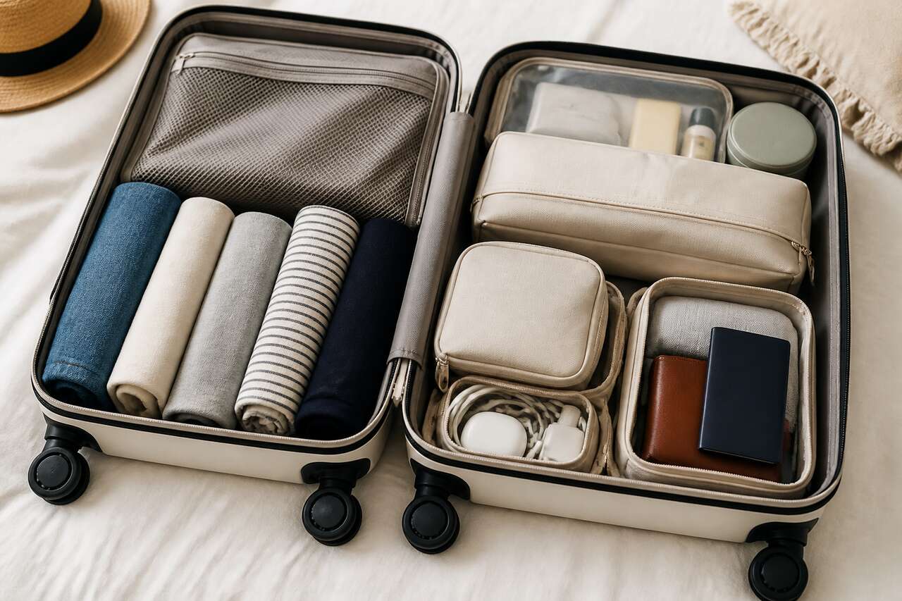 Organiser sa valise: accessoires pour gagner de la place et retrouver ses affaires