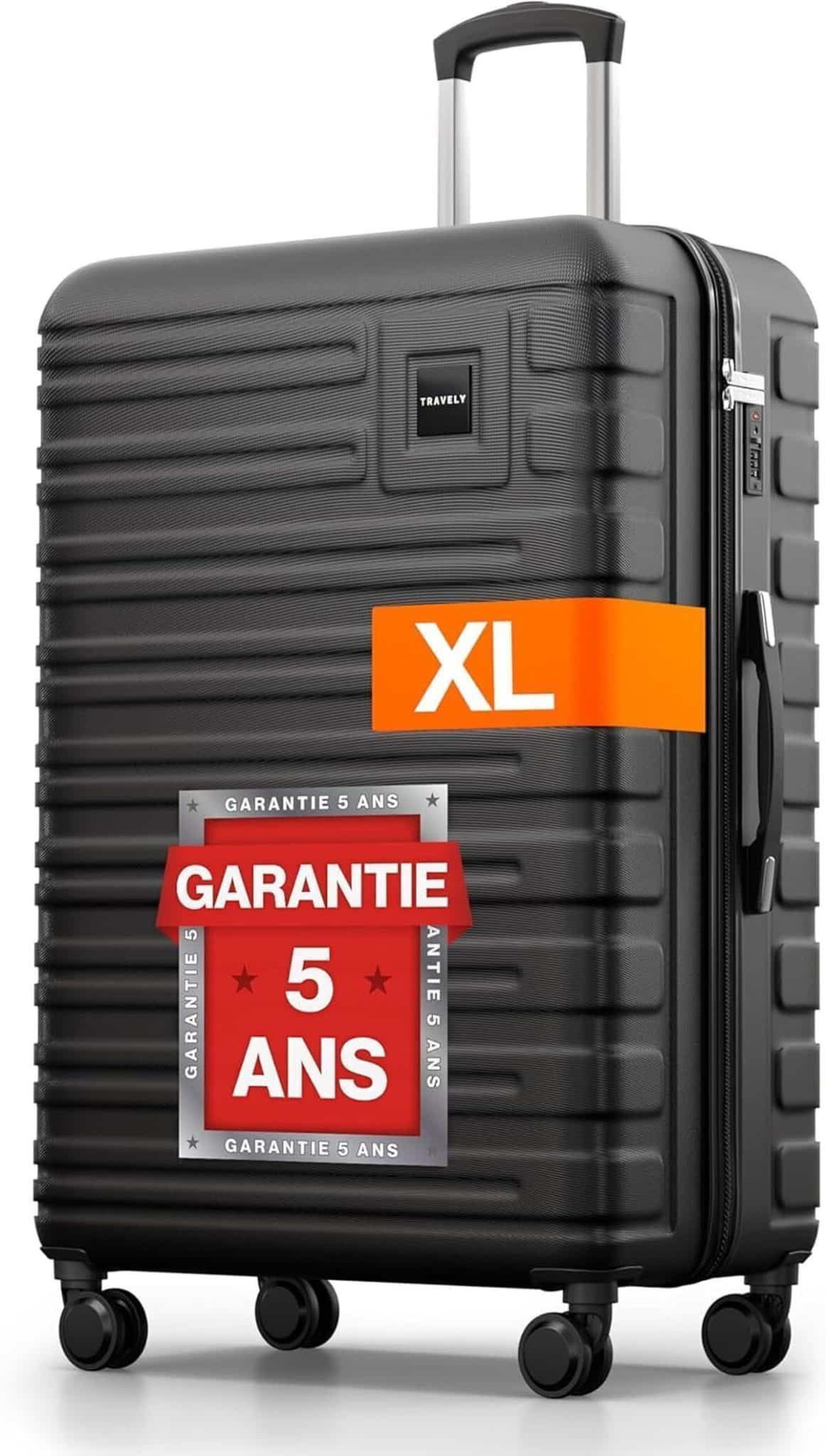 Test de la valise Travely XL : coque rigide et sécurité TSA