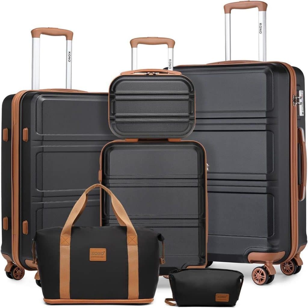 Test du set de 6 valises Kono avec vanity case et sac pliable