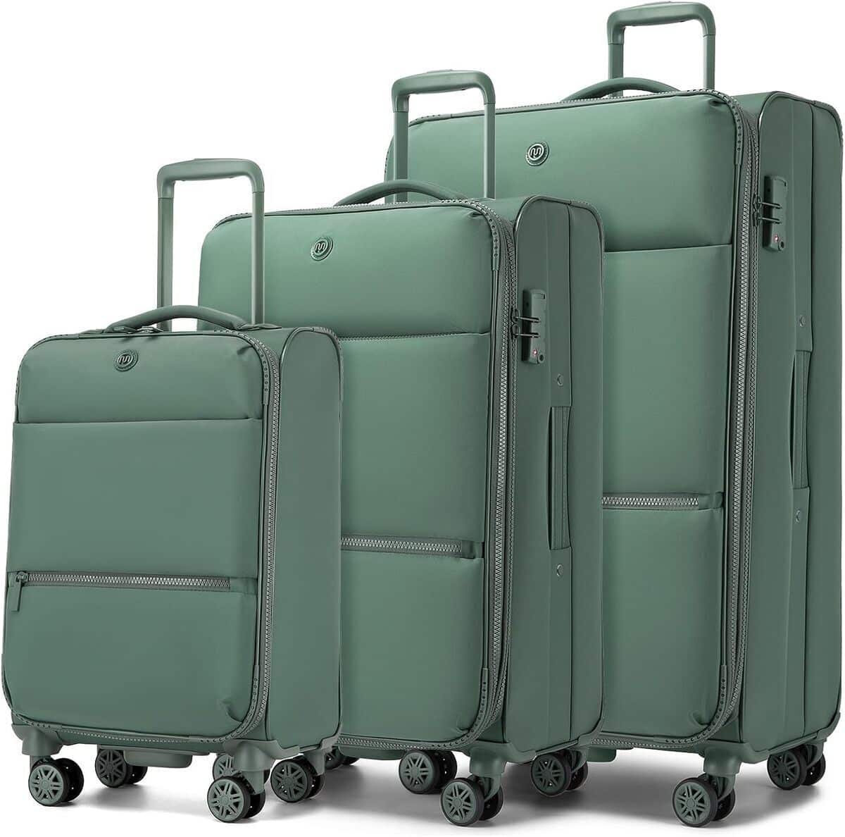 Test : valises Miss Lulu 3 tailles avec roues silencieuses et cadenas TSA