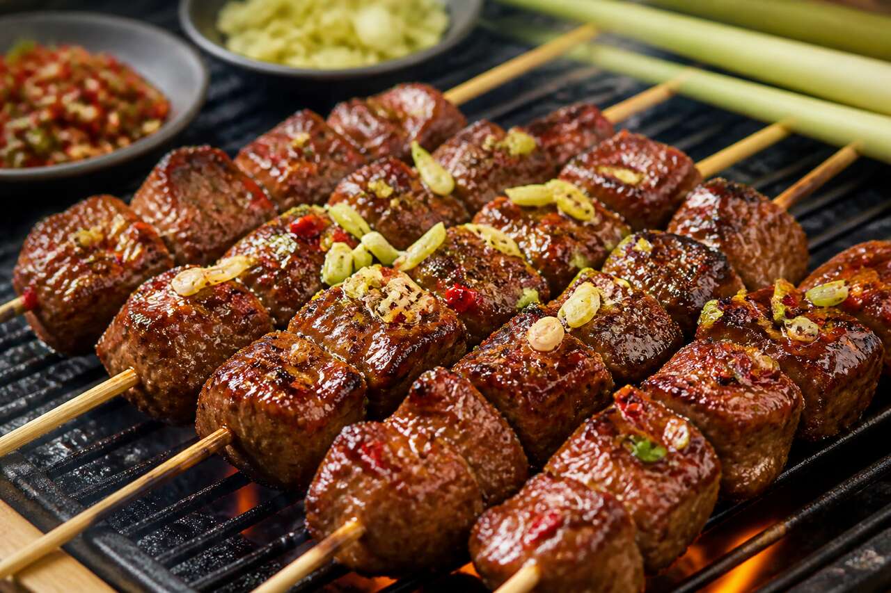 Recette de brochettes de bœuf à la citronnelle