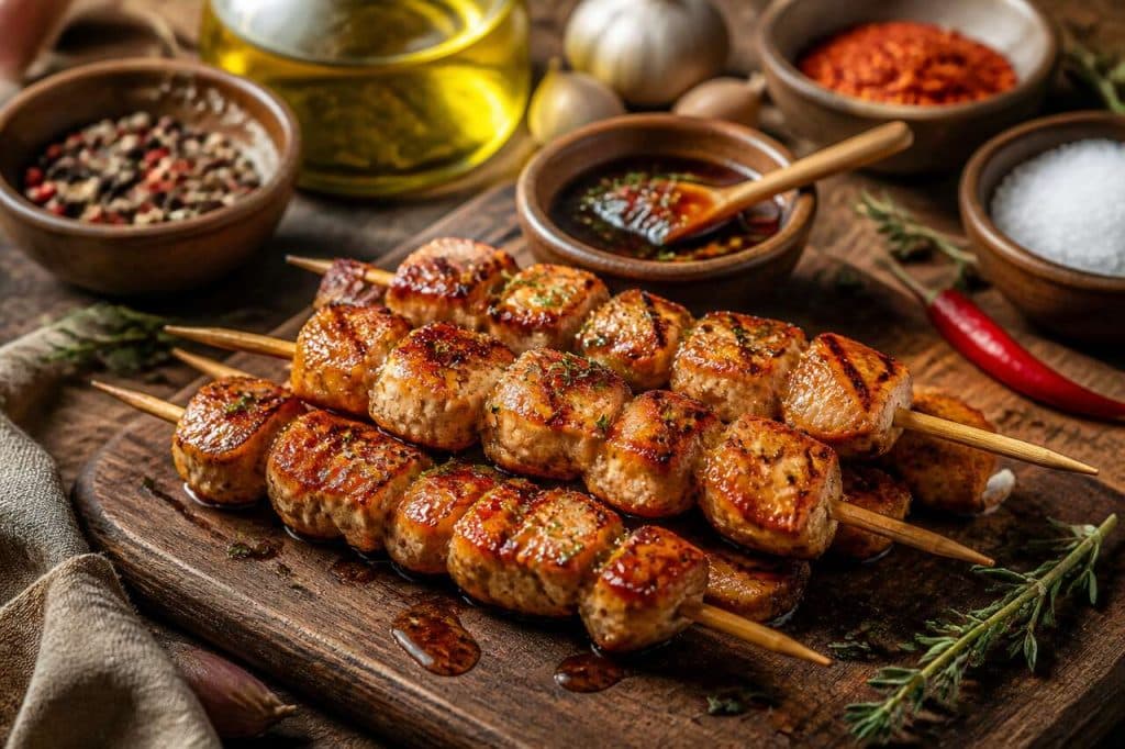 Recette facile de brochettes de dinde