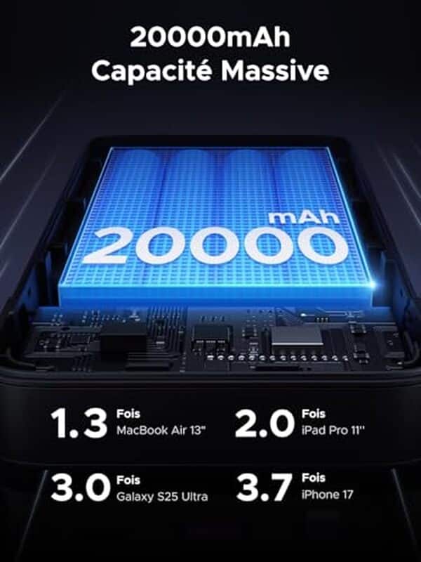 Découvrez notre test détaillé de la batterie externe UGREEN Nexode 100W : performances, vitesse de charge rapide et polyvalence pour vos appareils.
