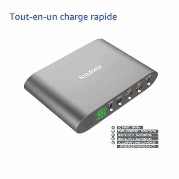 Découvrez notre test détaillé de la batterie externe Krisdonia 25000mAh : autonomie, performances et avis pour recharger tous vos appareils en toute mobilité.