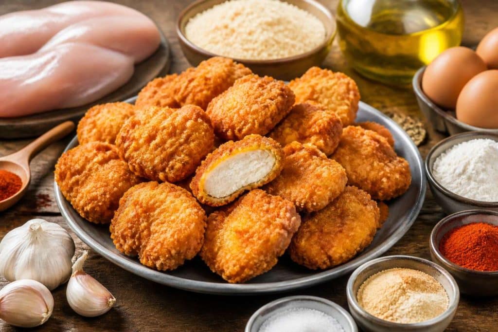 Recette de bouchées de poulet maison façon nuggets