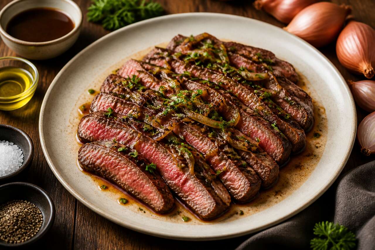 Recette de la bavette à l'échalote