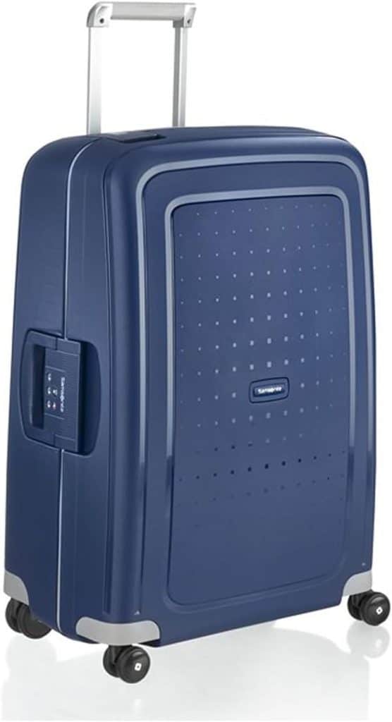 Test : valise Samsonite S'Cure Spinner L 75 cm, 102 l en bleu