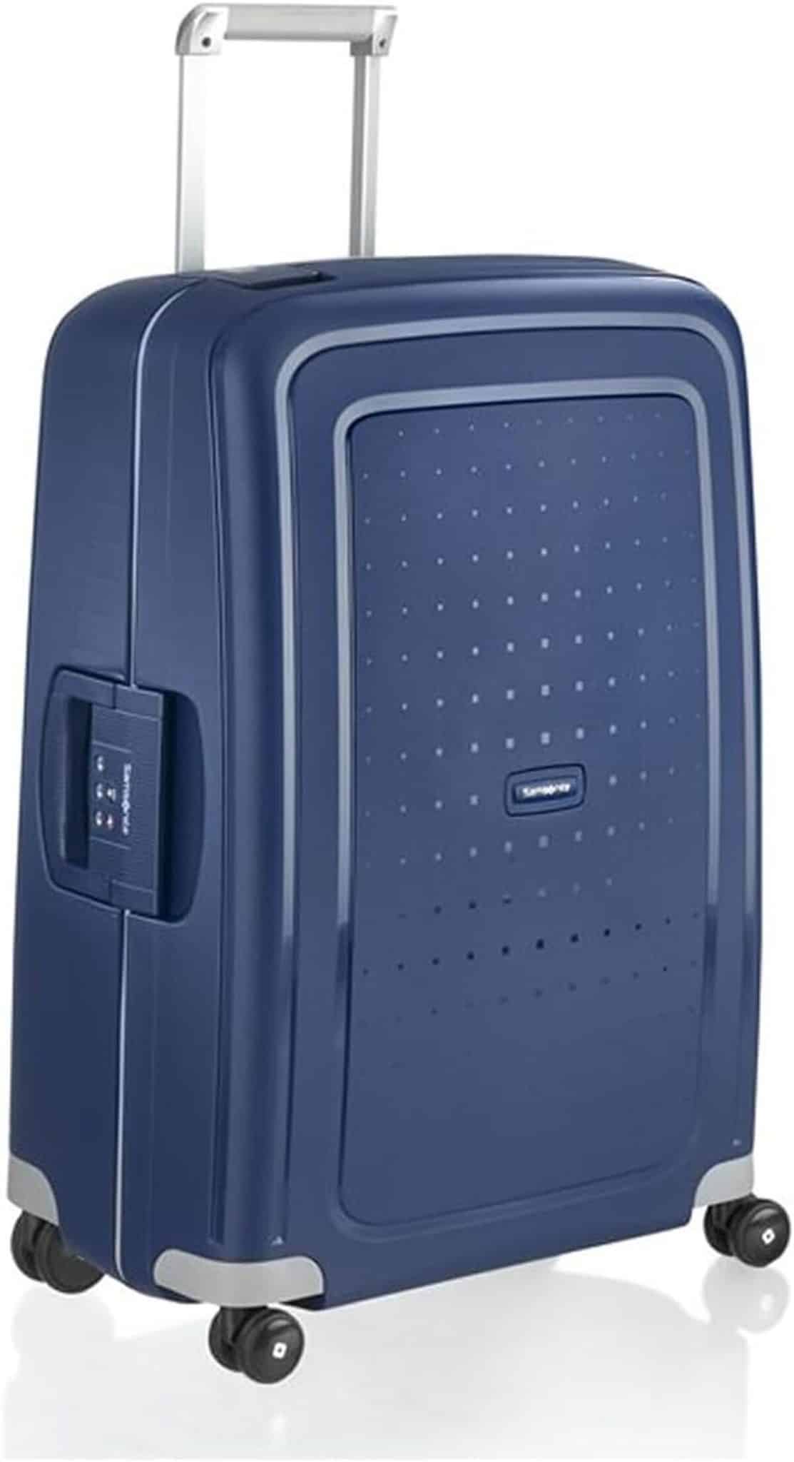 Test : valise Samsonite S'Cure Spinner L 75 cm, 102 l en bleu