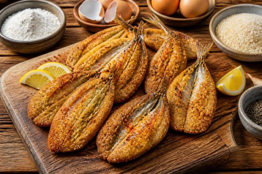 Recette de beignets de sardines papillon croustillants