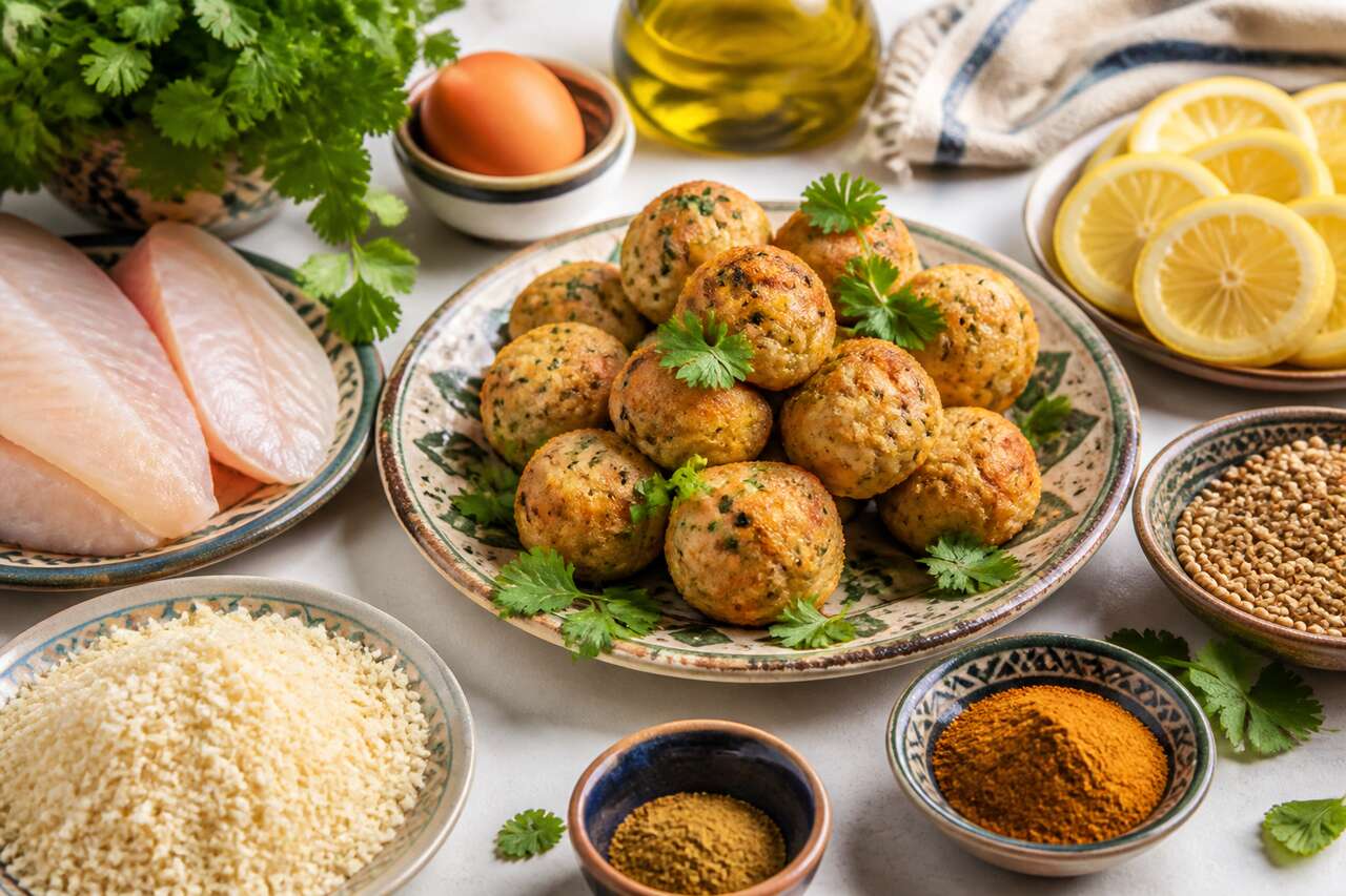Recette de boulettes de merlan au citron confit et coriandre