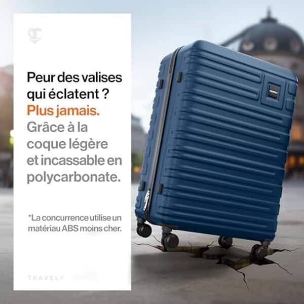 Découvrez notre test complet de la valise Travely XL. Coque rigide, serrure TSA et capacité XXL : tous les détails pour choisir votre valise de voyage idéale.
