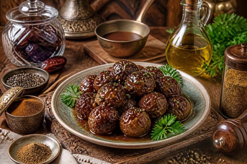 Recette de boulettes de bœuf au jus de dattes