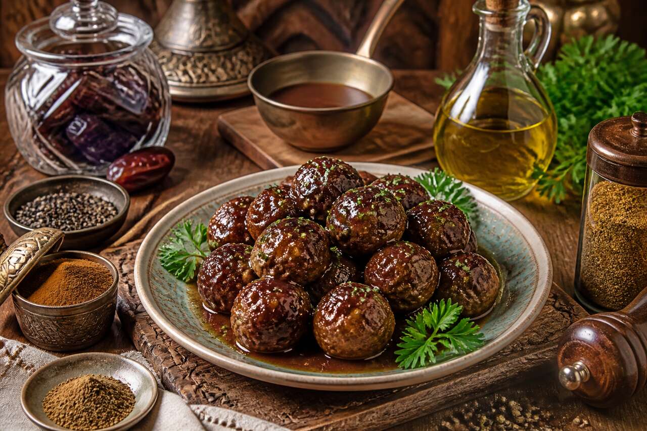 Recette de boulettes de bœuf au jus de dattes