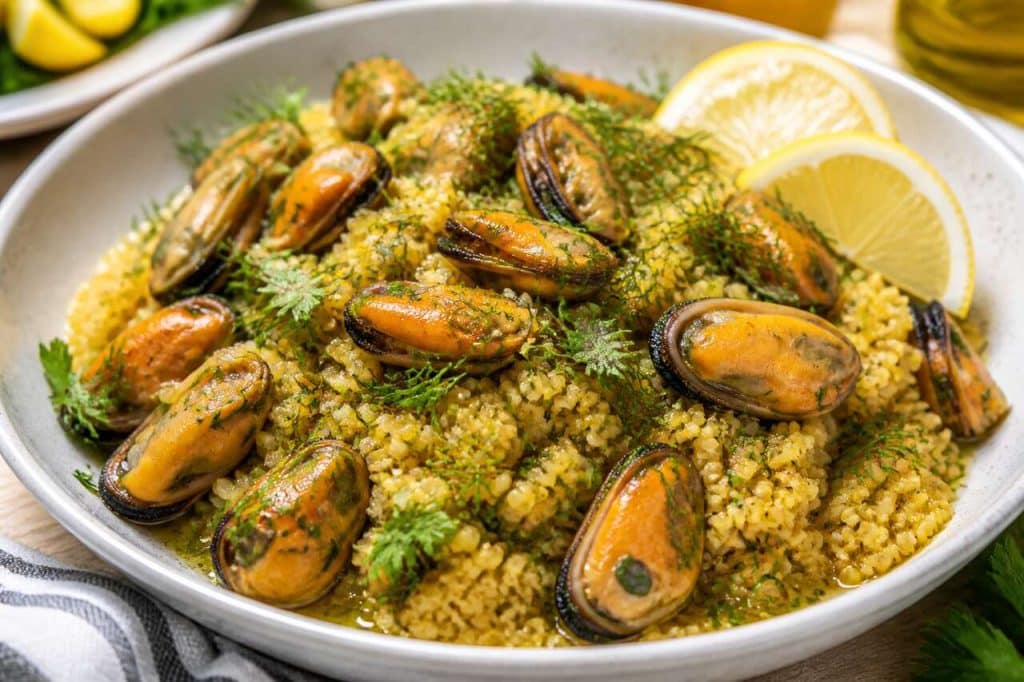 Recette de boulgour de moules à l'aneth