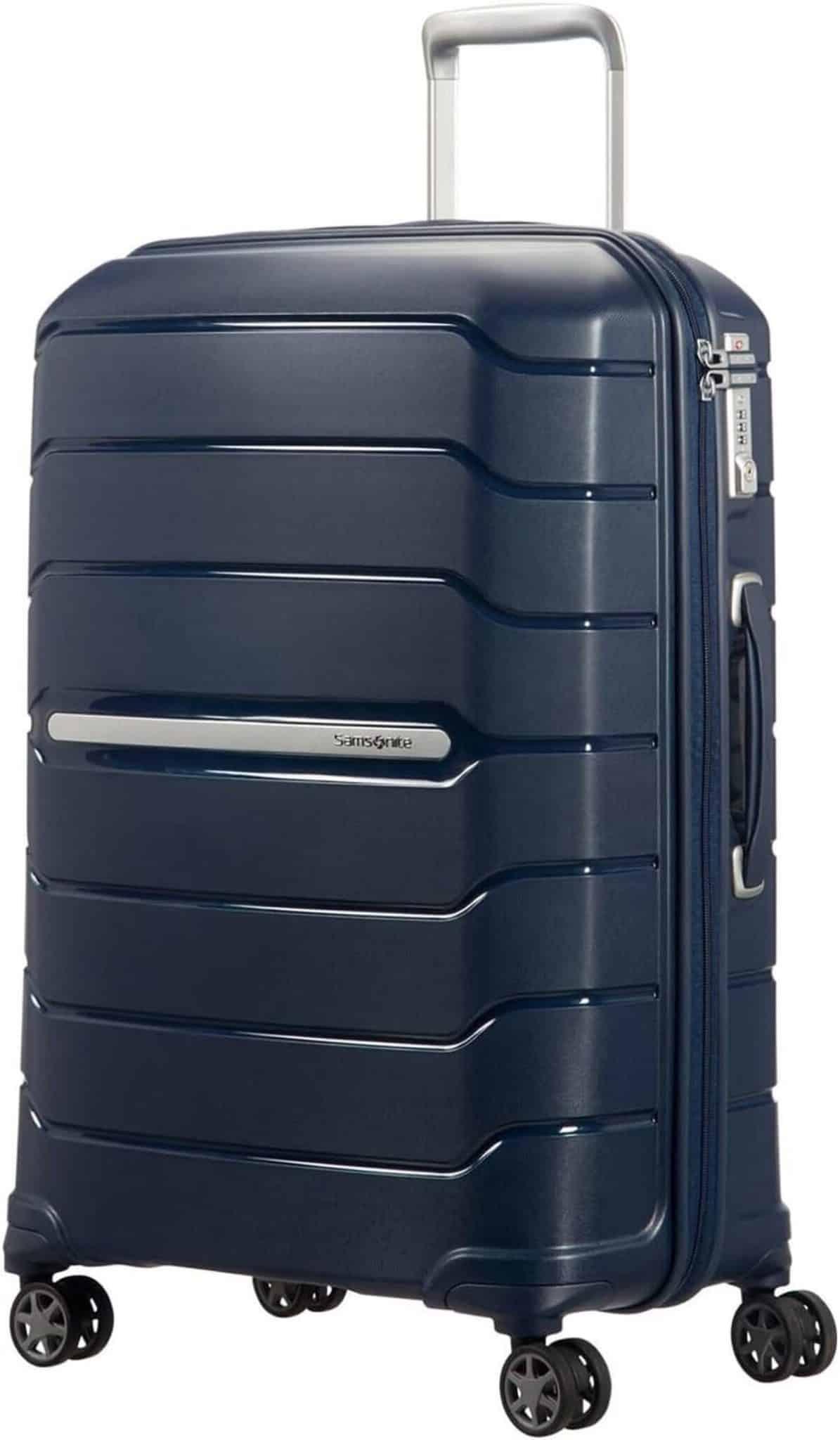 Test de la valise Samsonite Flux Spinner L extensible 111L bleu marine