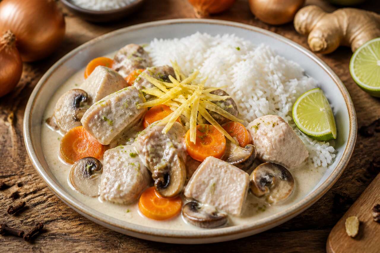 Recette de la blanquette de veau au coco