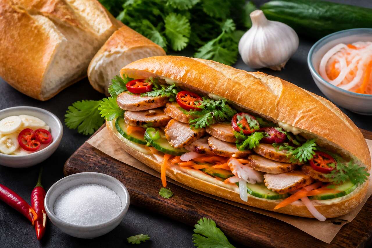 Recette du banh mi au poulet maison