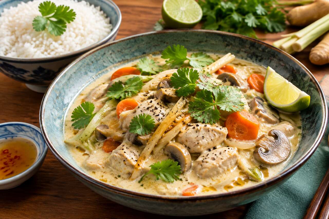Recette de blanquette exotique au lait de coco